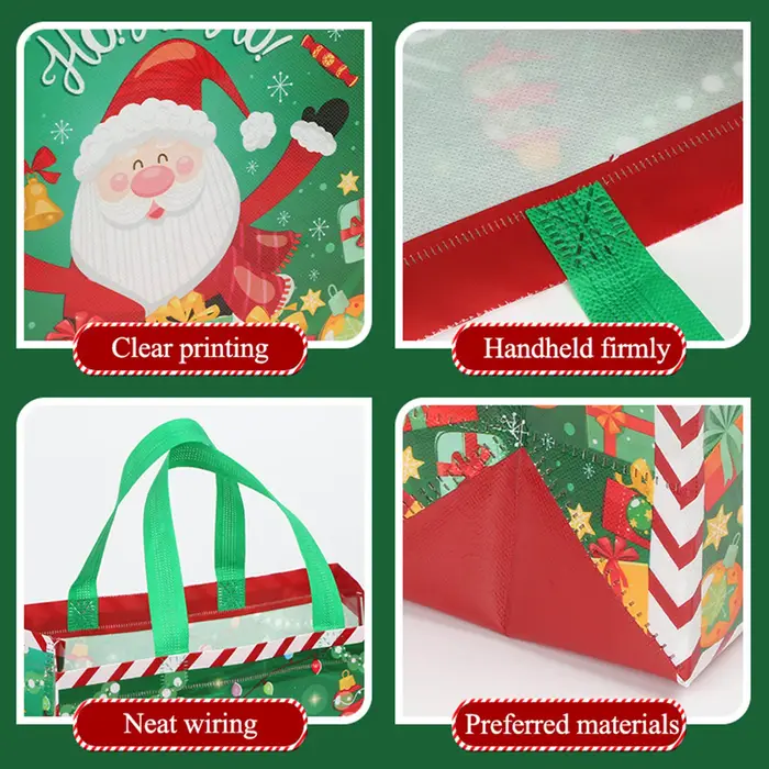 Sacs cadeaux de Noël durables en non-tissé