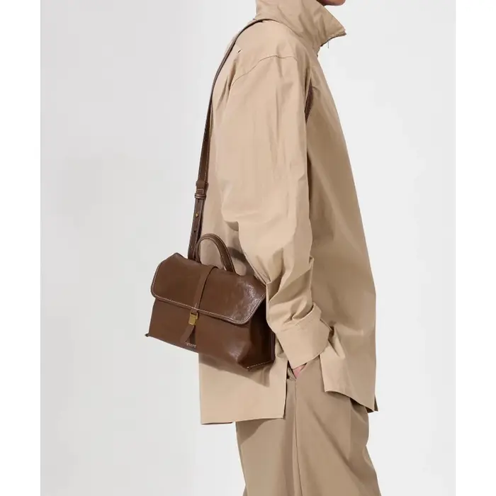 Songmont – petit sac à bandoulière de voyage en cuir de vache tanné végétal, sac à bandoulière