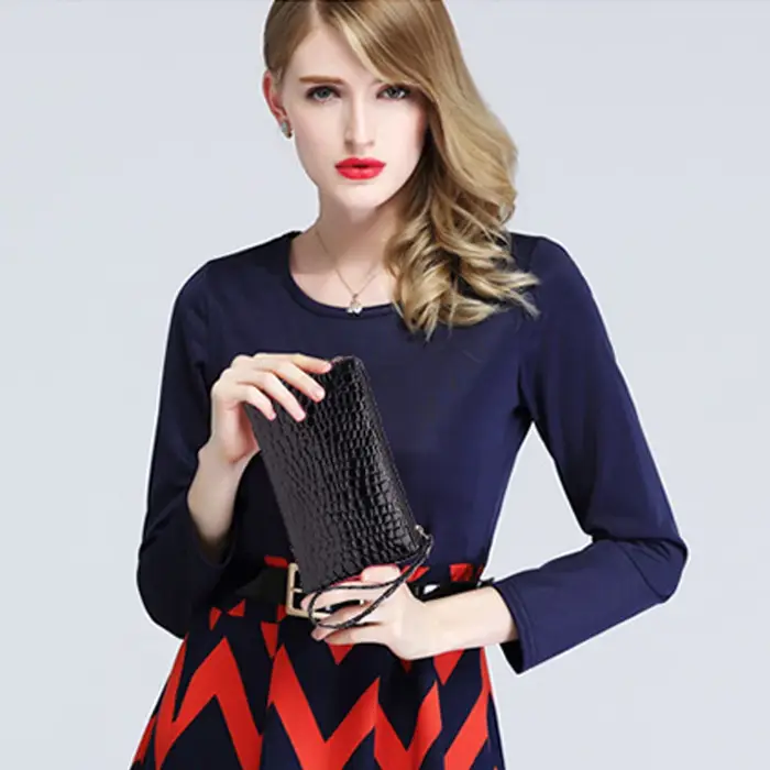 Portefeuille en cuir PU pour femme