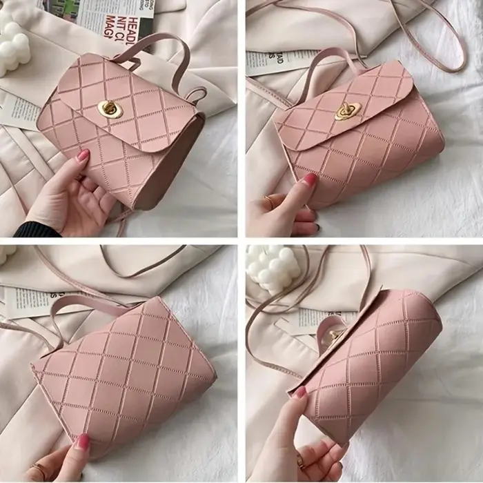 Sac carré matelassé en diamant de Style coréen pour femmes