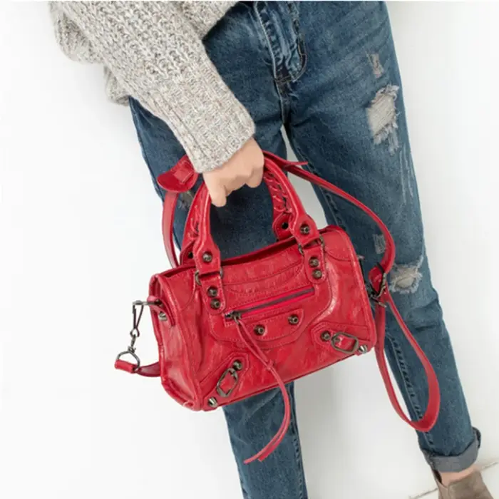 City Motorcycle Shoulder Bag Tote Bag for Women Luxury Designer 2025 Autumn and Winter handbag crossbody Large Capacity