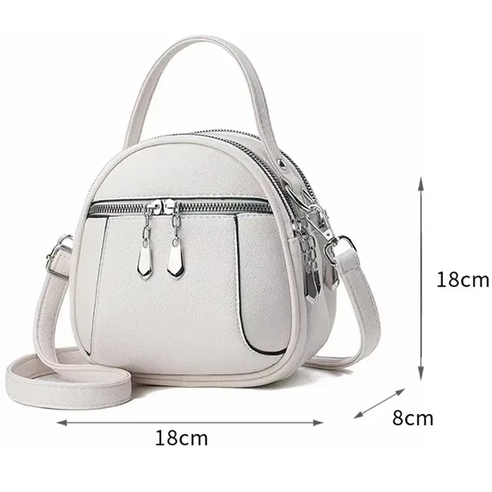 2024 New Authentic Brand Women's Shoulder Bag Soft Leather Girls Handbag Fashionable Simple Female Crossbody Bolsas