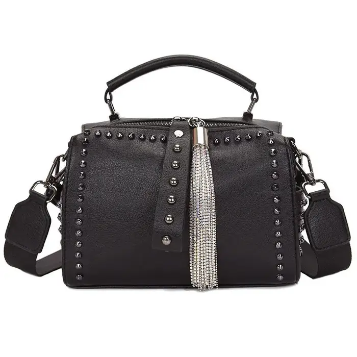 Sac à main de luxe pour femme avec rivets