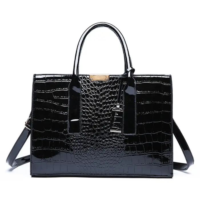 Sacs à main de luxe Alligator Designer PU cuir verni sac à bandoulière pour femmes fourre-tout rétro dames Messegner sac
