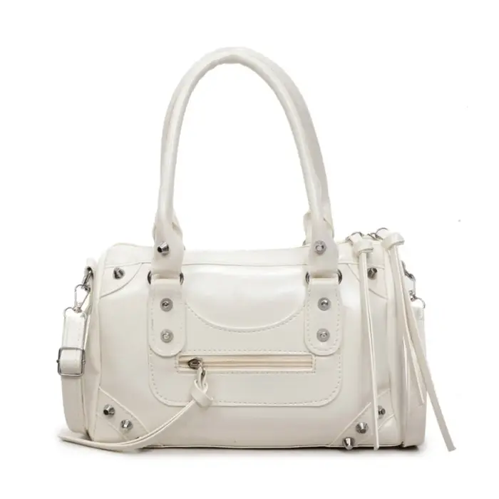 Sac sous le bras rétro punk tendance en cuir PU