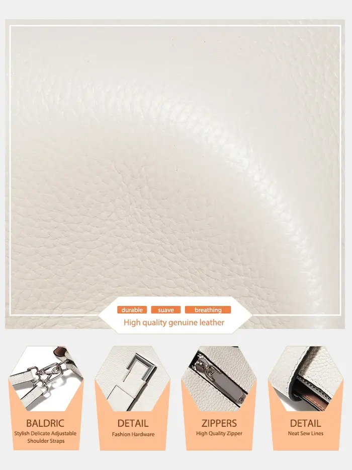 Zency-Grand Sac à Main en Cuir group pour Femme