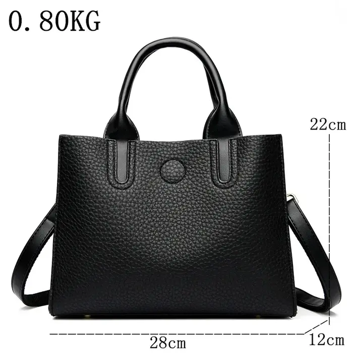 Sac à Main de Luxe en Cuir de Grande Capacité pour Femme