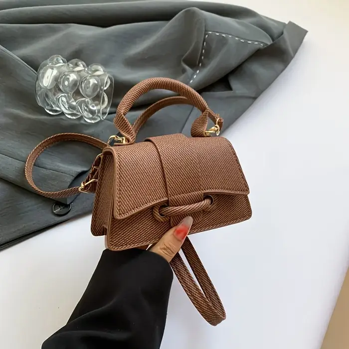 Sac à main mini tissé élégant pour femme