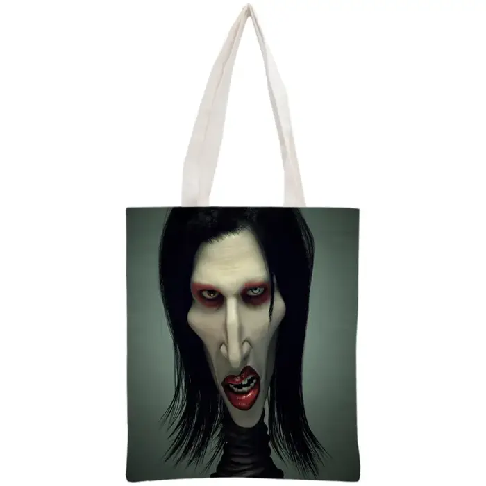 Sac fourre-tout personnalisé Marilyn Manson pour femme