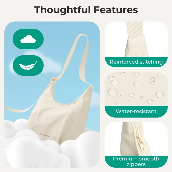 BAGSMART sac à bandoulière Hobo pour femmes loisirs messager