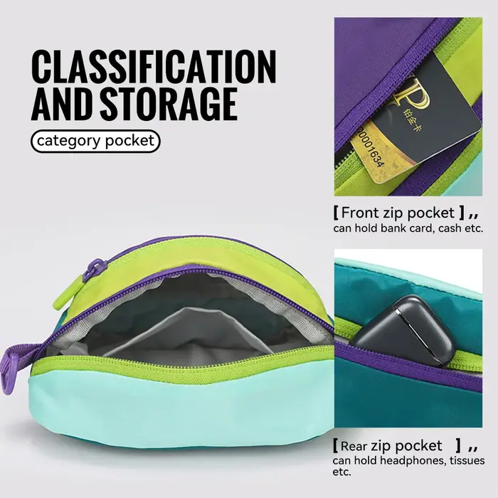 WRELS sac à bandoulière décontracté sport voyage sac