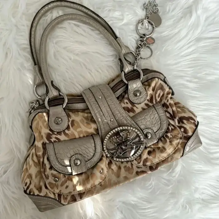 Sac à main et sac à bandoulière tendance à imprimé léopard pour femme, sac rétro grande capacité, sacs bandoulière de créateur, Bolsos Mujer