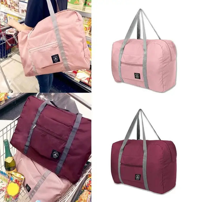 Sac de voyage de grande capacité, sac de week-end pliable, sac de transport imperméable, sac de nuit pour femmes et hommes
