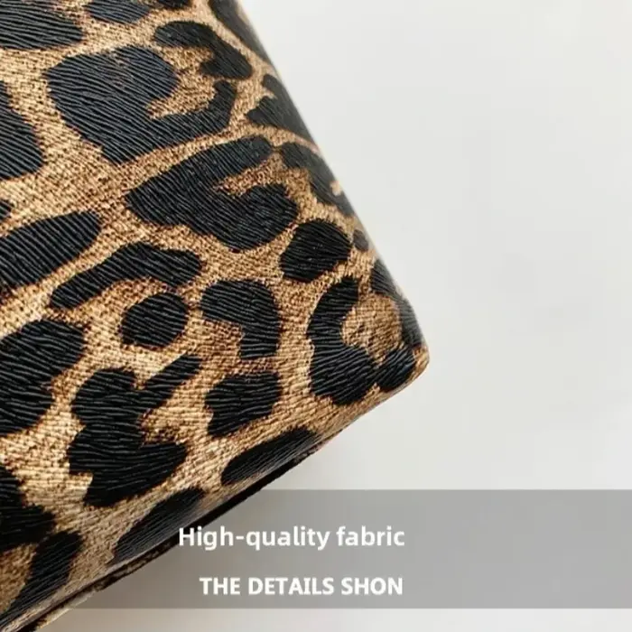 Mini sac pour femmes léopard en cuir seau sac à bandoulière petit sac de téléphone cordon sacs