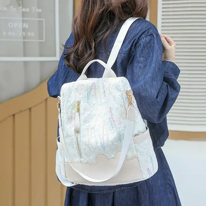 Sac à dos brodé à la mode pour femmes