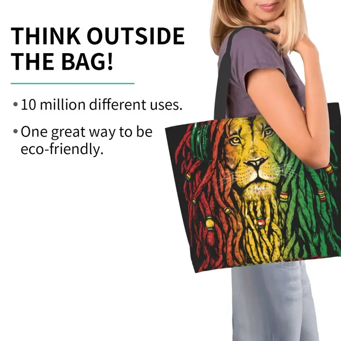 Rasta Lion2 Sac fourre-tout grande capacité pour femme
