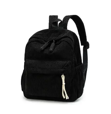 Cartable personnalisé 2025 nouvelle mode velours côtelé fermeture éclair lisse nom Unique personnali