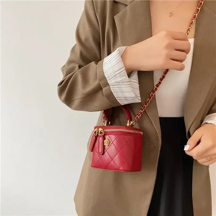 Petit sac seau à bandoulière pour femmes