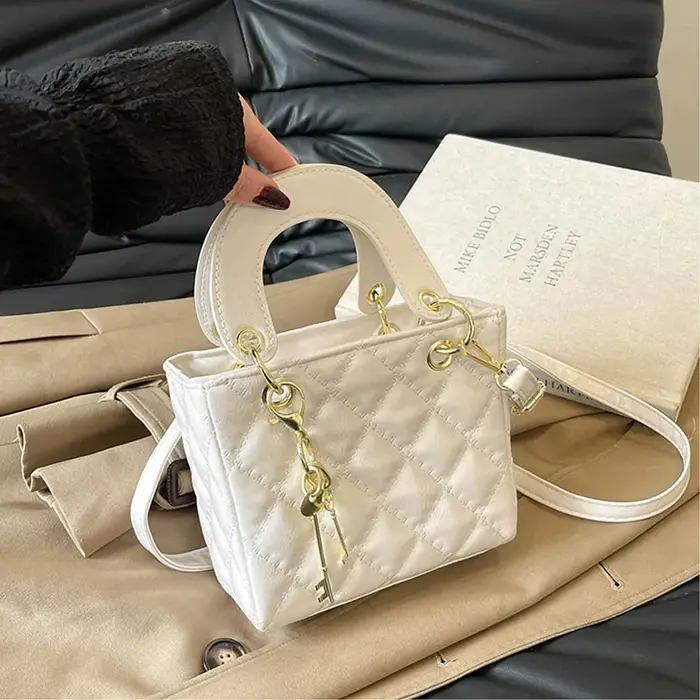 Sac à main Simple à la mode pour femmes, nouvelle grille de diamant, petit sac à bandoulière de Styl
