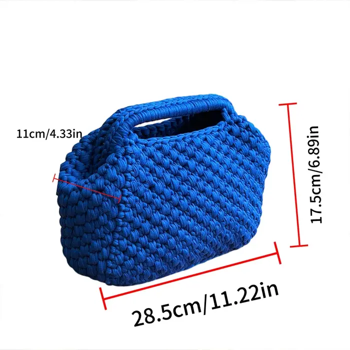 Sac de plage en crochet fait main de style français