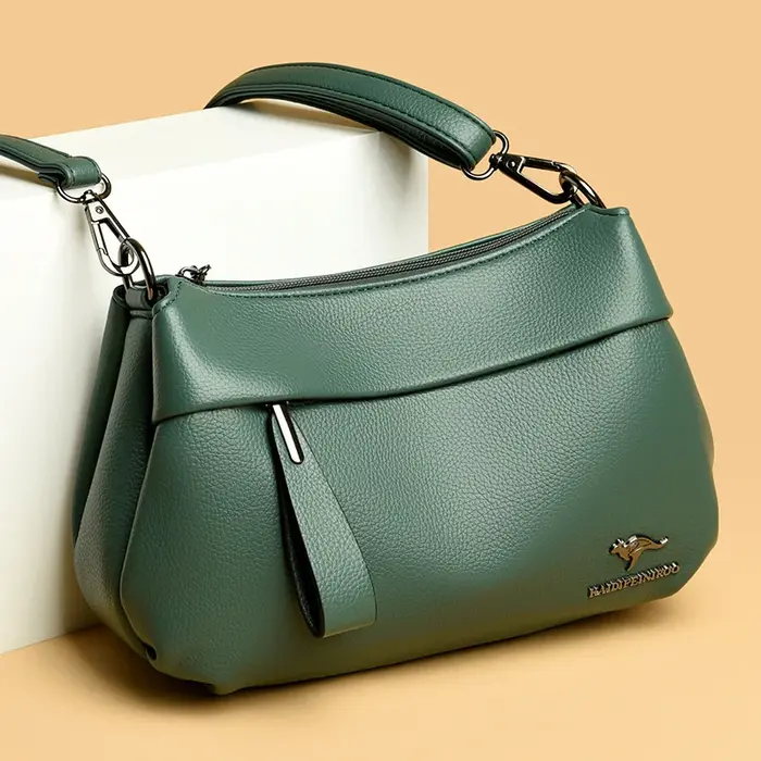 Boston-Petit sac à main en cuir vintage pour femme