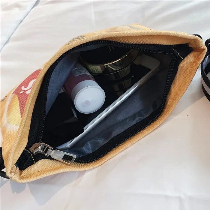 Sac à main à bandoulière en toile pour femmes