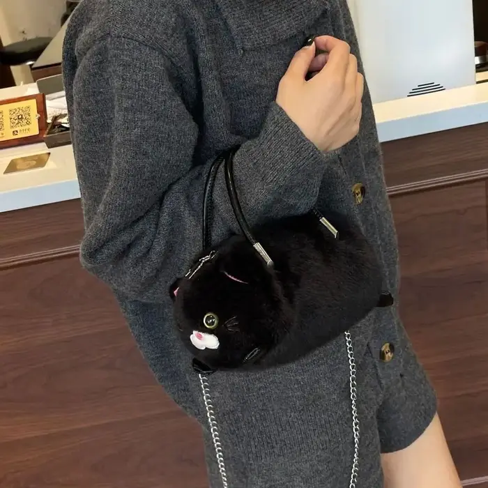 Sac à main pour femme en forme de chat