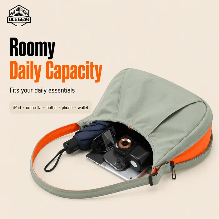Sac à bandoulière extensible