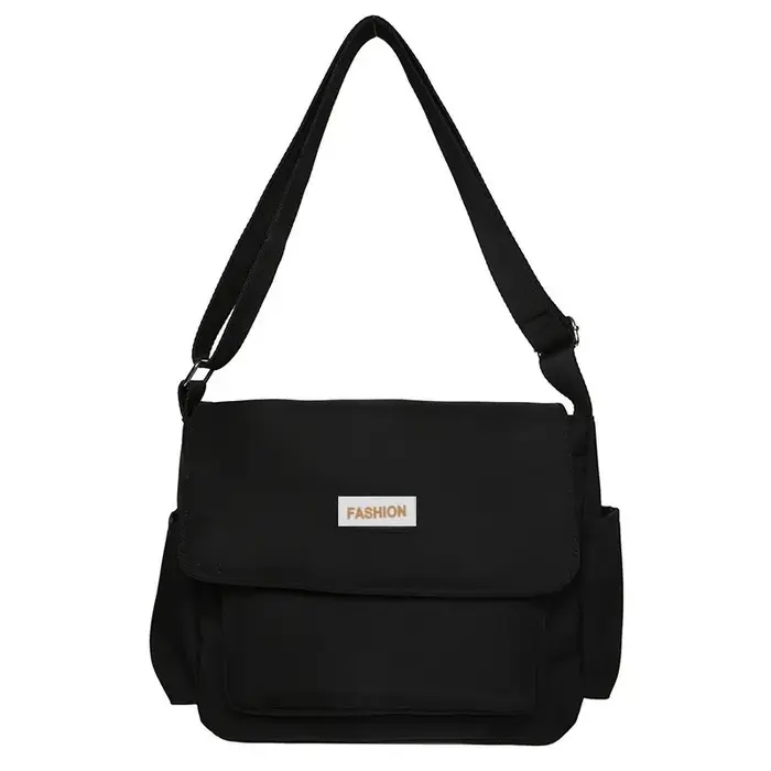 Sac à main de styliste en toile pour femmes, sacoches d'école pour dames, sac à épaule solide de gra