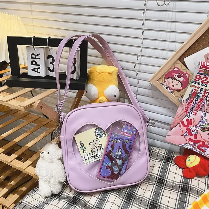 Sac à bandoulière en cuir PU pour filles