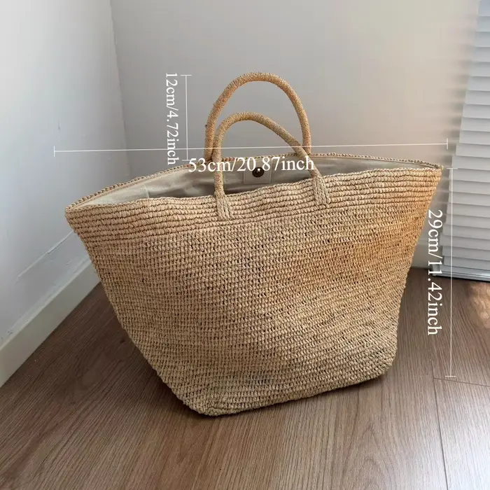 Sac de plage en paille