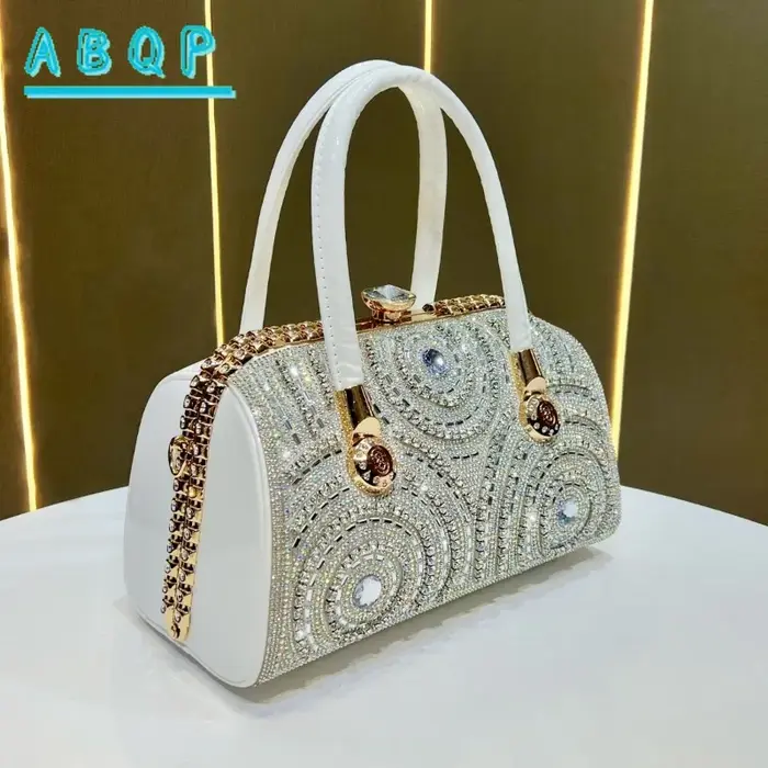 Nouveau Sac de Soirée de Luxe Incrusté de Diamants Scintillants