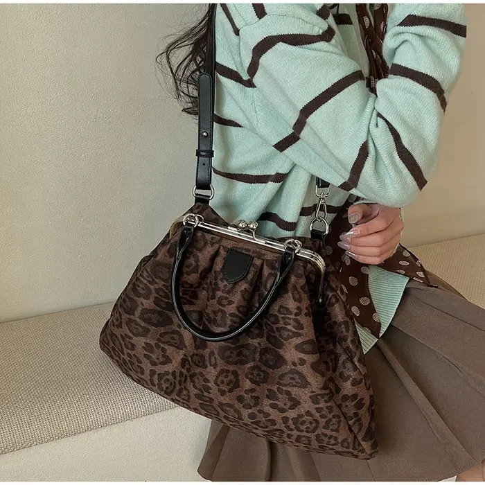 Sac à bandoulière plissé pour femme