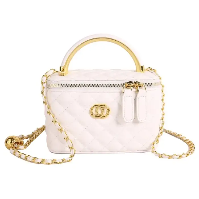 Sac à bandoulière matelassé de luxe 2026 pour femme avec chaîne – Sac à main polyvalent pour trajets