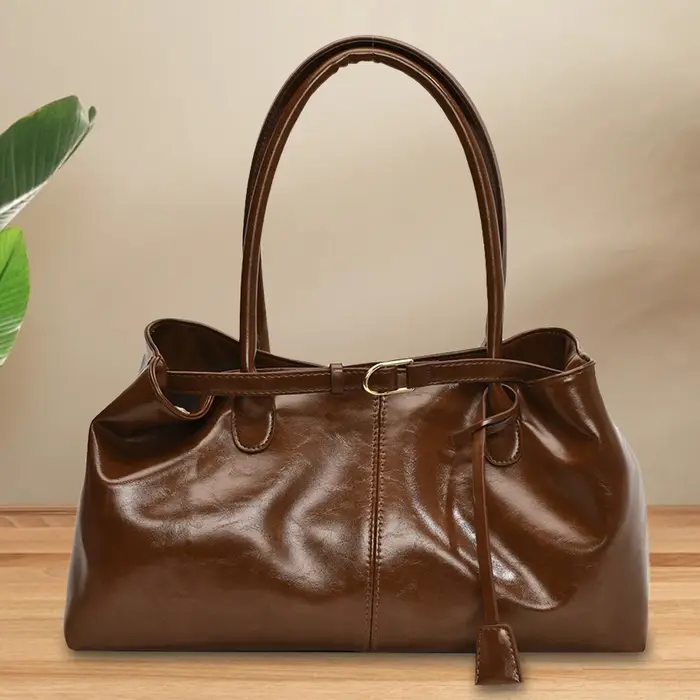 Sac fourre-tout en cuir PU, sac à bandoulière ample, sac à poignée supérieure tendance, grand sac cartable pour femmes, travail, Shopping, voyage