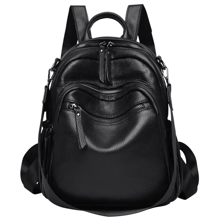 Sac à dos pour femme en cuir véritable
