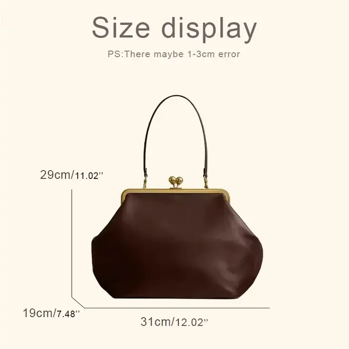 Sac à main élégant et polyvalent à clipser, sac de soirée de grande capacité pour femmes, sac à main