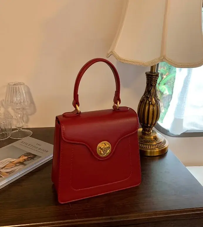 Sac fourre-tout en cuir PU pour femme, sac à bandoulière, sac à main femme, haute qualité, rouge, no