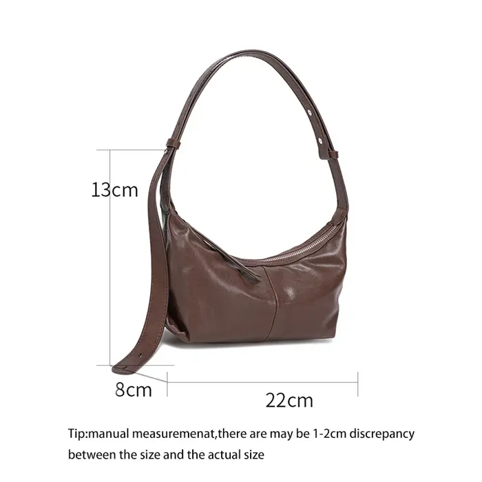 Sac sous le bras en cuir de vachette véritable bordeaux pour femme