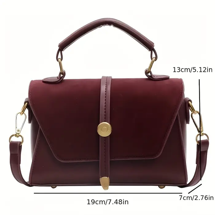 Sac à main élégant en similicuir avec bandoulière réglable