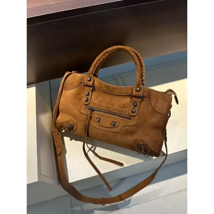 Sac en daim vintage tendance, design unisexe, sac à main décontracté polyvalent, sac bandoulière pou