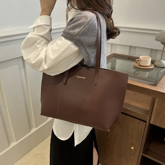 Sac pour femmes grande capacité sacs fourre-tout en cuir souple décontracté polyvalent sac à main à bandoulière unique