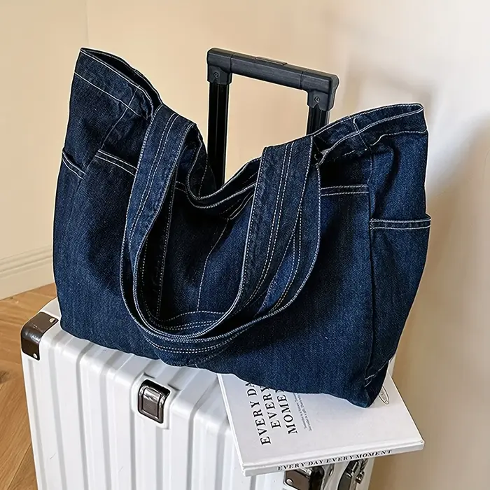 Sac fourre-tout en Denim Vintage