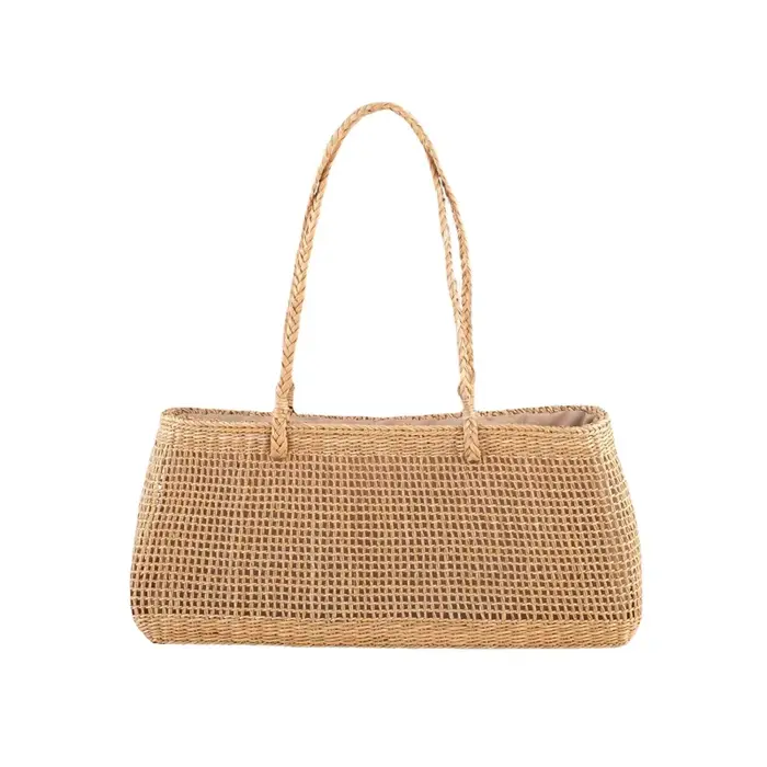 Sac à bandoulière panier de paille de grande capacité pour femmes