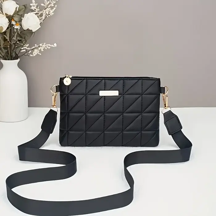 Sacs à bandoulière beiges imprimés chics, petit sac à main bandoulière avec accent chaîne dorée pour