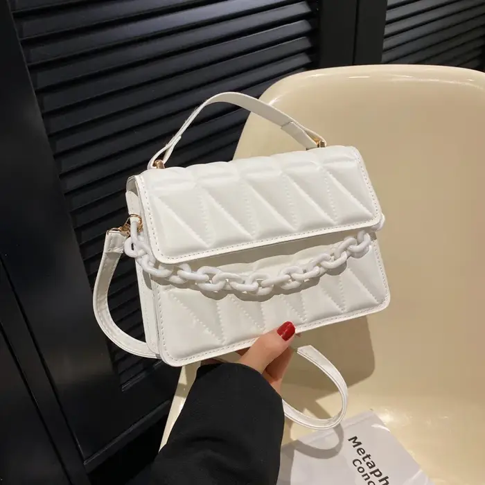 Sac à main avec chaîne en diamant pour femmes