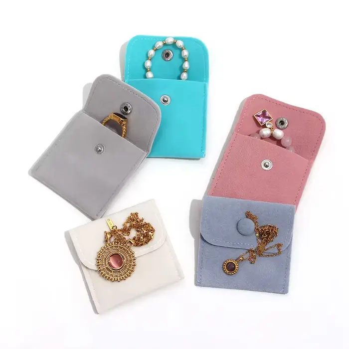 Qualité sensation plusieurs couleurs velours matériel boucle Style sac à main pochette bijoux sac emballage