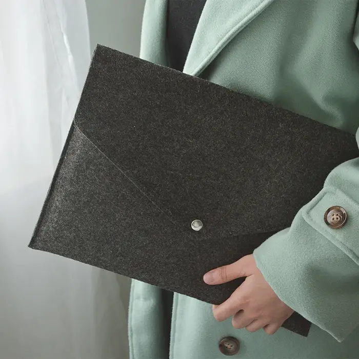 A3 grande capacité dossiers sacs en feutre porte-documents d'affaires papeterie organisateur sac de rangement étuis à documents cadeaux