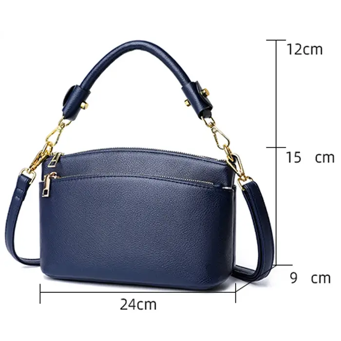 Loisirs en cuir véritable fille moto sac mode tendance femme sacs de messager portefeuille de haute qualité