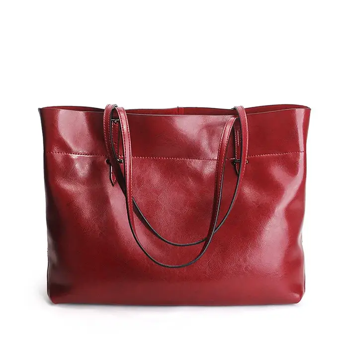 Nouveau style sac à main marron pour femme 100% cuir véritable sac à bandoulière